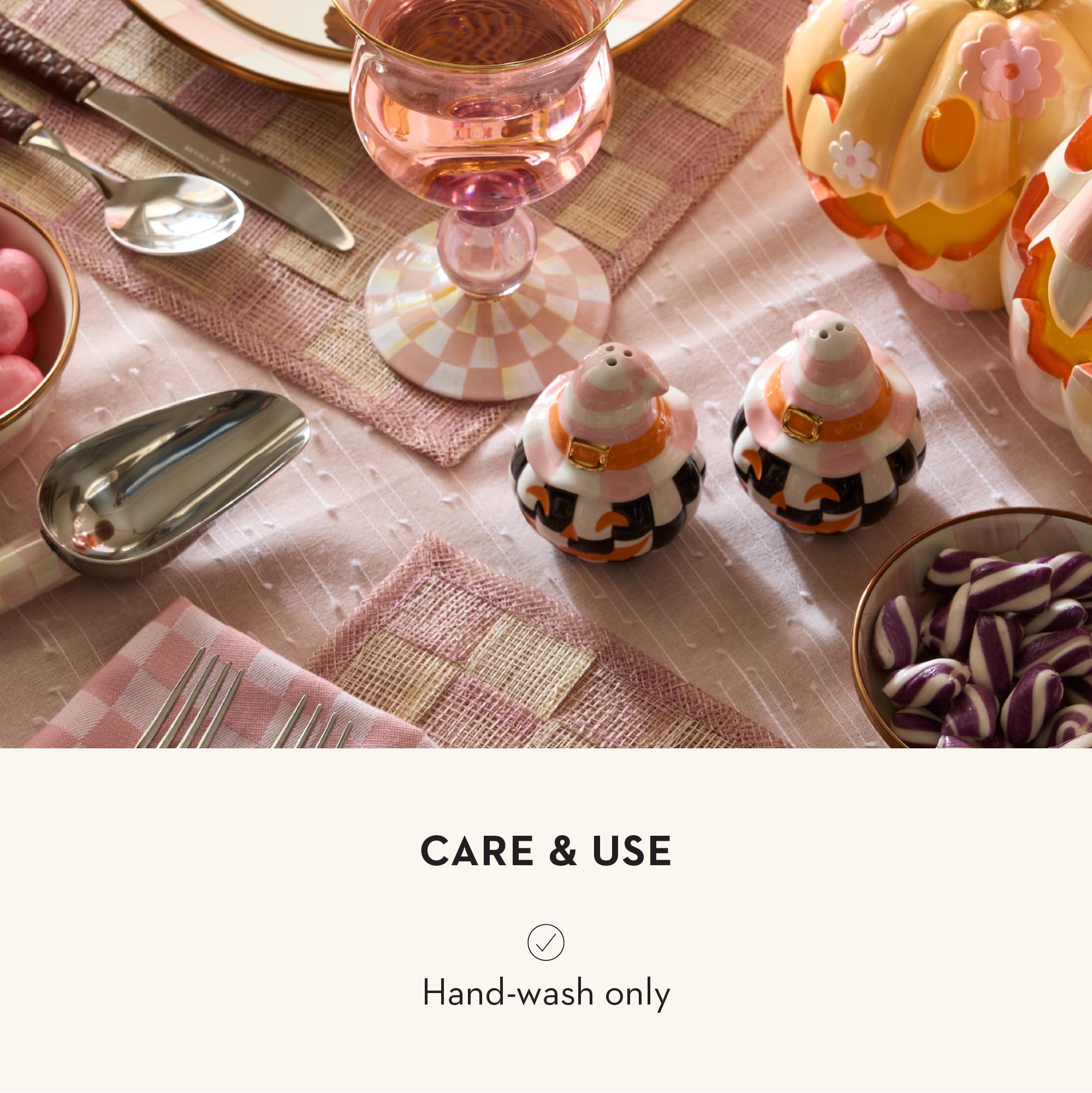 Amazon.com: MACKENZIE-CHILDS Salt and Pepper Shaker Set, Ceramic